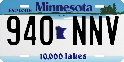 MN license plate 940NNV