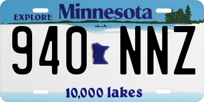 MN license plate 940NNZ