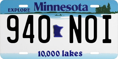 MN license plate 940NOI