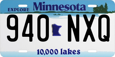 MN license plate 940NXQ