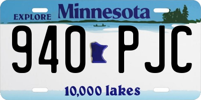MN license plate 940PJC