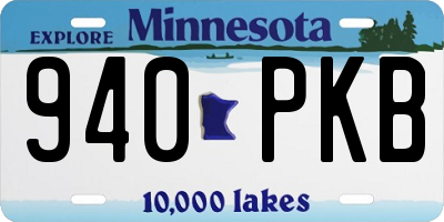 MN license plate 940PKB