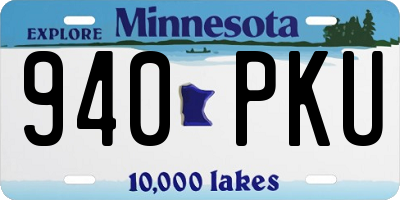 MN license plate 940PKU