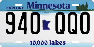 MN license plate 940QQO