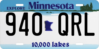 MN license plate 940QRL