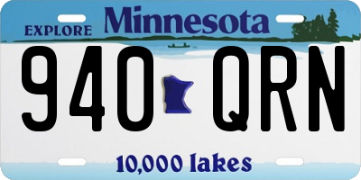 MN license plate 940QRN