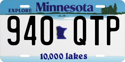 MN license plate 940QTP