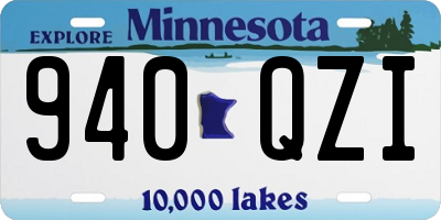 MN license plate 940QZI