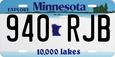 MN license plate 940RJB