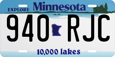 MN license plate 940RJC