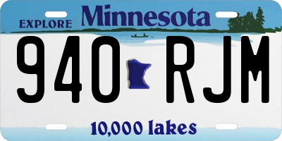 MN license plate 940RJM