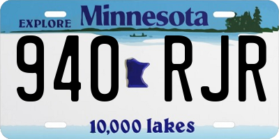 MN license plate 940RJR