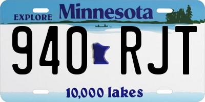 MN license plate 940RJT