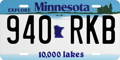 MN license plate 940RKB