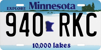 MN license plate 940RKC