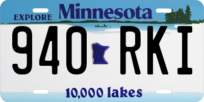 MN license plate 940RKI