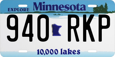 MN license plate 940RKP