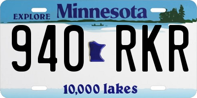 MN license plate 940RKR