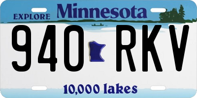 MN license plate 940RKV