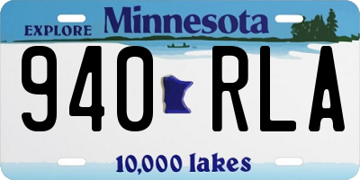 MN license plate 940RLA