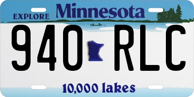 MN license plate 940RLC