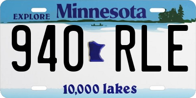 MN license plate 940RLE