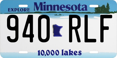 MN license plate 940RLF