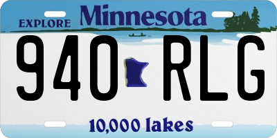 MN license plate 940RLG