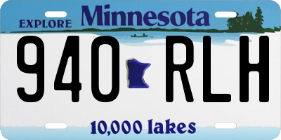 MN license plate 940RLH