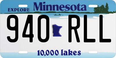 MN license plate 940RLL