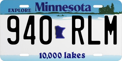 MN license plate 940RLM