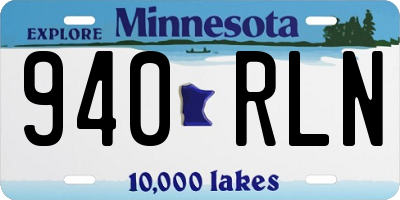 MN license plate 940RLN