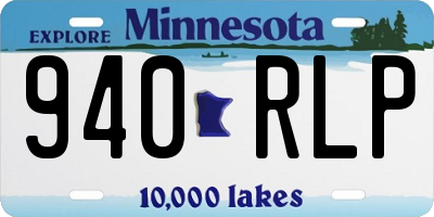 MN license plate 940RLP