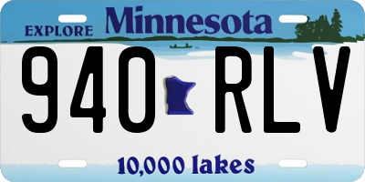 MN license plate 940RLV