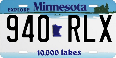 MN license plate 940RLX