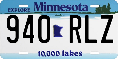 MN license plate 940RLZ