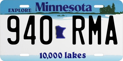 MN license plate 940RMA