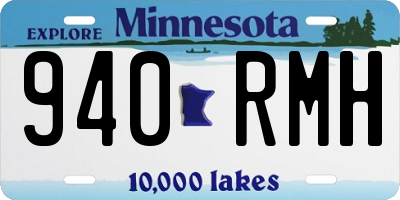 MN license plate 940RMH