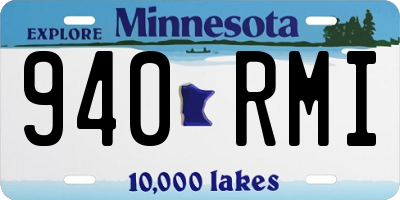 MN license plate 940RMI