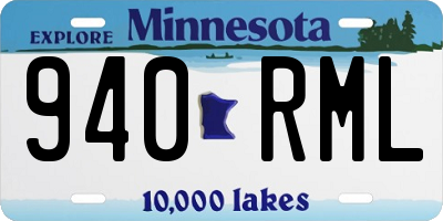 MN license plate 940RML