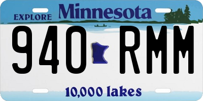 MN license plate 940RMM