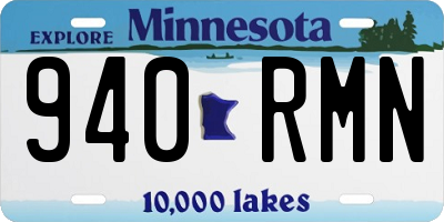 MN license plate 940RMN