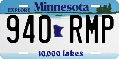 MN license plate 940RMP