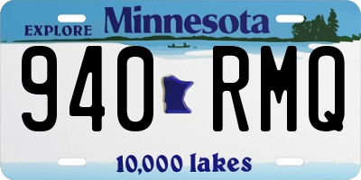MN license plate 940RMQ