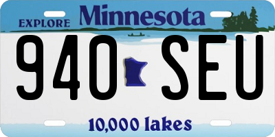 MN license plate 940SEU