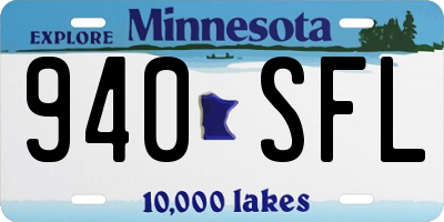 MN license plate 940SFL