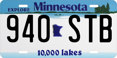 MN license plate 940STB