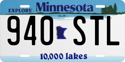 MN license plate 940STL