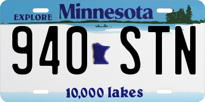 MN license plate 940STN