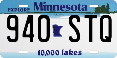 MN license plate 940STQ
